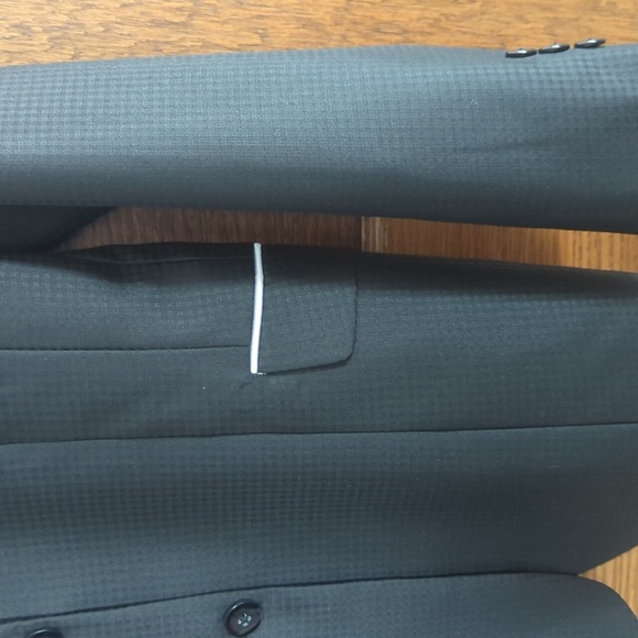 Glamourous Threads Custom English Hunt Coat Equestrian Black & White Pinstripe - Picture 2 of 12